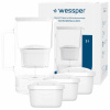 Sklenená filtračná kanvica Wessper D2 Borosilicate 3l + 4x Filtr Wessper aquamax
