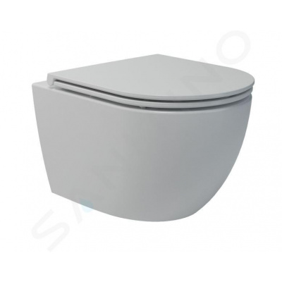 kielle Oudee Závesné kompaktné WC s doskou SoftClose, Vortex Rimless, biela 30102002