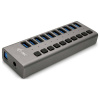 i-tec I-TEC USB 3.0 Charging HUB 10 Port USB kombinovaný hub sivá; U3CHARGEHUB10