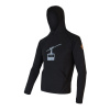 Pánska mikina klokanka SENSOR MERINO UPPER GONDOLA čierna XL