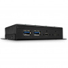 Lindy 43094 hub USB 3.2 Gen 2 (3.1 Gen 2) Type-C 10000 Mbit/s Čierna (43094)