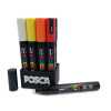 Sada fixiek POSCA-5M s plagátovou farbou, 12 ks + ORGANIZÉR