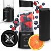 Bezdrôtový prenosný USB mixér Zeegma Cup Blender 300 W čierny + puzdro ZE-VITAMINE GO (BEZDRôTOVÝ BLENDER prenosný turistický USB 450 ml Zeegma 300W ČIERNA)