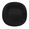 Skleněný mělký talíř Orion LUNA 26x26cm černá