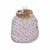 XKKO Bambusový podbradník Scandinavian Baby Pink Cross, 8594161578802