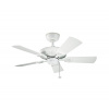 Elstead | Kichler KLF-KEVLAR-42-WHT - Stropný ventilátor KEVLAR pr. 107 cm IP44 | ED0413