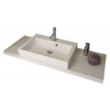SAPHO AVICE doska pod umývadlo, rôzne dĺžky, šírka 50cm, MDF/lamino, dub starobiely - 130 cm