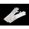 Stoklasa Společenské saténové rukavice 40 cm, 60 cm - 4 (35 cm) bílá