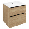 Sapho EZARA umývadlová skrinka 59,2x64x46cm, dub alabama EZ601-2222