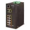 PLANET Technology PLANET IGS-10020HPT Priemyselný Switch 8x 10/100/1000 PoE + (270W) + 2x 100/1000 SFP, Management, -40 + 75 ° C, 12-48VDC