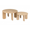 noo.ma Konferenčný stolík Kuvu Oak, set 2 ks – prírodný/dub