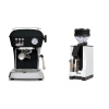 Ascaso Dream ONE, Dark Black + Eureka Mignon Zero, BL white
