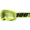 Okuliare 100 PERCENT Strata 2 Junior Fluo Yellow číre sklíčko