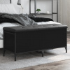 zahrada-XL Úložná lavička čierna 102x42x45 cm kompozitné drevo 835147