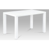 Autronic Jedálenský stôl 120x80x76 cm, vysoký lesk biely AT-3006 WT