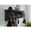 Bighome - IRON Nástenný vešiak Mango 115x30x45, sivý, lakovaný