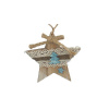 Ozdoba MagicHome Vianoce, Hviezdička, závesná, bal. 5 ks, 10 cm