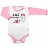 Baby Nellys Body dlhý rukáv s vtipným textom, A TEĎ tady velím JÁ!, Holka, veľ. 86, 86 (12-18m)