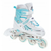 Kolieskové korčule - Valčeky Croxer Optima White / Mint 35-38 Abec7 guma (Kolieskové korčule - Valčeky Croxer Optima White / Mint 35-38 Abec7 guma)