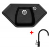 Sinks NAIKY 980 Granblack + Vitalia GR G17530