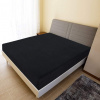 vidaXL Plachty Jersey 2 ks čierna 90x200 cm bavlna