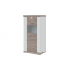 MANHATT B 38 BIE/BAR KOMPL MBAR 5256278 - Vitrína, Biela arctic / Biela arctic vysoký lesk / Dub pílený bardolino