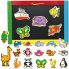 Viga Toys VIGA Drevené magnety Zvieratá sada 20 kusov