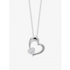 Strieborný prívesok s retiazkou Nežné srdce, srdce so zirkónmi Preciosa