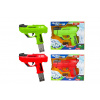 Teddies Vodná pištoľ plast 23cm na batérie so svetlom so zvukom 2 farby v krabici 26x21x6cm