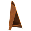 zahrada-XL Stojan na ohnisko pyramída čierna 58x36x100 cm oceľ 858917
