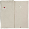 Ib Laursen Vyšívaný vianočný obrus Christmas Patterns 150 x 150 cm
