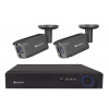 Securia Pro IP 2 kamerový systém 4MPx, NVR2CHV4S-B smart, čierny Nahrávanie: 8TB disk