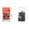 Profitec GO, red + Eureka Mignon Specialita, CR anthracite