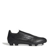 adidas F50 League Laceless Firm Ground Football Boots Black/Silver 8.5 (42.7)