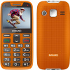 EVOLVEO EasyPhone XR, mobilní telefon pro seniory s nabíjecím stojánkem, oranžový
