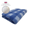 DRYBED Premium Vet Bed Káro modrý + svetlomodrý 150 x 100 cm