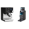 Rancilio Silvia BC PID, black + Rancilio Rocky Doserless, black