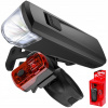 SVIETIDLÁ NA BICYKEL Kellys Noble USB Sada Zadné osvetlenie + Predné