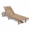 Záhradné lehátko - Vidaxl Beach, Bambus Deckchair (VidaXL plážové lehátko Bamboo)