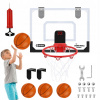MINI BASKETBALOVÝ KÔŠ NA STENU S POČÍTADLOM BODOV A 4 LOPTIČKAMI