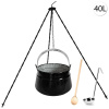 Perfect Home Kotlík s trojnožkou, varechou, naberačkou, 40L, 4ks, Set-104