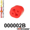 Silentblok výfuku 26mm 000002B (polyuretanové lůžko silentblok výfuku 26mm)