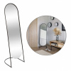 STOJACIE ZRKADLO ČIERNY KOVOVÝ RÁM 39,5 X 136 CM DO INTERIÉRU