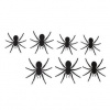 Papierová dekorácia pavúky - Halloween - 12 ks