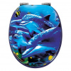 Poseidon WC sedadlo Sea Life 3D, softclose, skrutkované, MDF, HY-3D2009