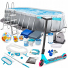 Rámový obdĺžnikový bazén Intex 610 x 305 cm (Rámový záhradný bazén 610 x 305 x 122 cm set 21v1 INTEX 26798 + trup)