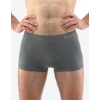 GINA Pánske boxerky ECO Bamboo s kratšou nohavičkou | 53005P - šedá biela, S/M
