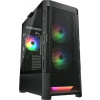 COUGAR PC skříň DUOFACE Pro Black Mid Tower Airflow Front Panel TG Left Panel 2 x ARGB 140mm & 1x 120mm Fans