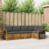Rohová sofa sada s polštářem 5 pcs Přirozená a Anthracitová 3374822