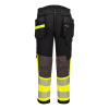 PORTWEST HI-VIS HOLSTER EV442 / Reflexné strečové nohavice EV4, skrátené - HV žltá/čierna UK 36/EU 52